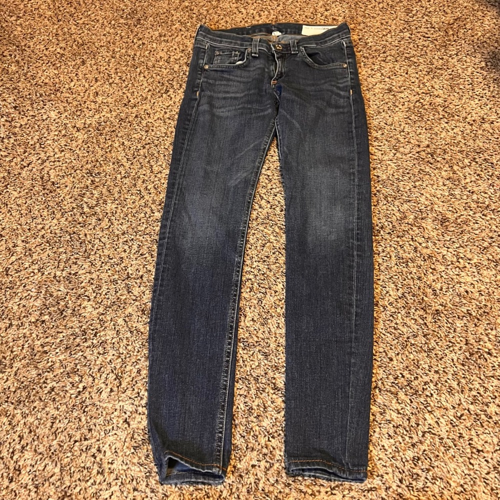 rag & bone Women’s Skinny Jeans - Dark Blue Wash